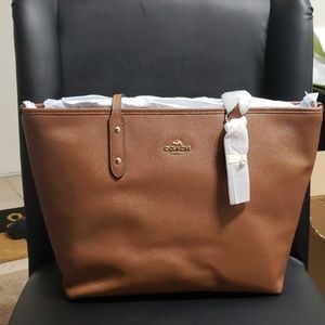 NWT Coach Crossgrain Leather Tote